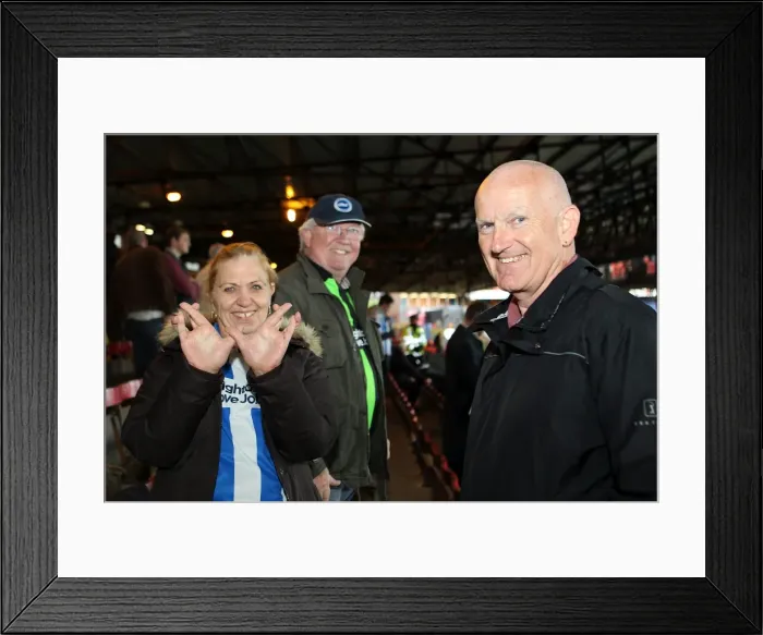 Framed Print : Brighton and Hove Albion FC: Away Days 2012-13 - A Sea of Supporters (Crowd Shots) Framed Print : Brighton and Hove Albion FC: Away Days 2012-13 - A Sea of Supporters (Crowd Shots)