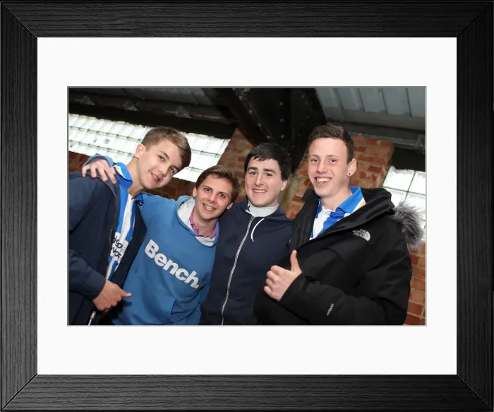 Framed Print : Sea of Supporters: Brighton & Hove Albion FC Away Games 2012-13