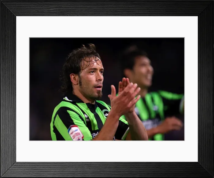 Framed Print : Inigo Calderon: A Seagulls Legend - Brighton & Hove Albion FC