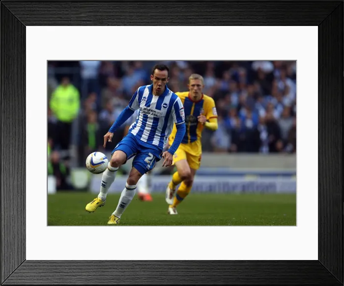 Framed Print : David Lopez in Action: Brighton & Hove Albion vs. Crystal Palace Championship Play-Off Semi-Final, May 2013 Framed Print : David Lopez in Action: Brighton & Hove Albion vs. Crystal Palace Championship Play-Off Semi-Final, May 2013
