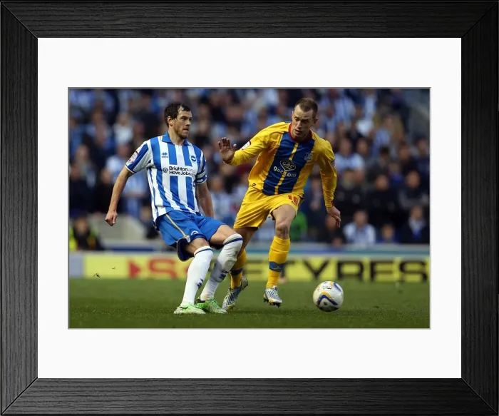 Framed Print : Gordon Greer in Action: Brighton & Hove Albion vs. Crystal Palace, Championship Play-Off Semi-Final 2nd Leg (May 13, 2013) Framed Print : Gordon Greer in Action: Brighton & Hove Albion vs. Crystal Palace, Championship Play-Off Semi-Final 2nd Leg (May 13, 2013)