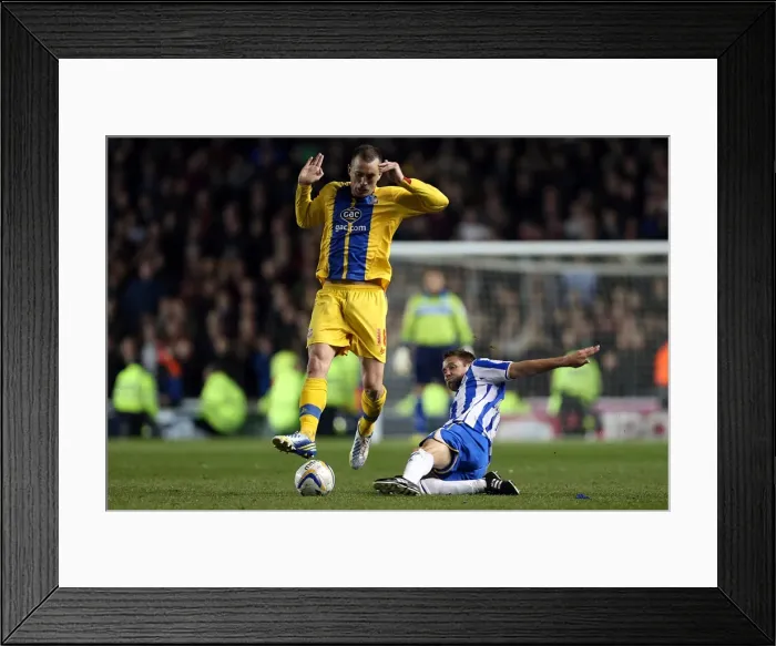 Framed Print : Matthew Upson vs. Aaron Wilbraham: Intense Championship Play-Off Tackle Between Brighton & Hove Albion and Crystal Palace (May 13, 2013) Framed Print : Matthew Upson vs. Aaron Wilbraham: Intense Championship Play-Off Tackle Between Brighton & Hove Albion and Crystal Palace (May 13, 2013)