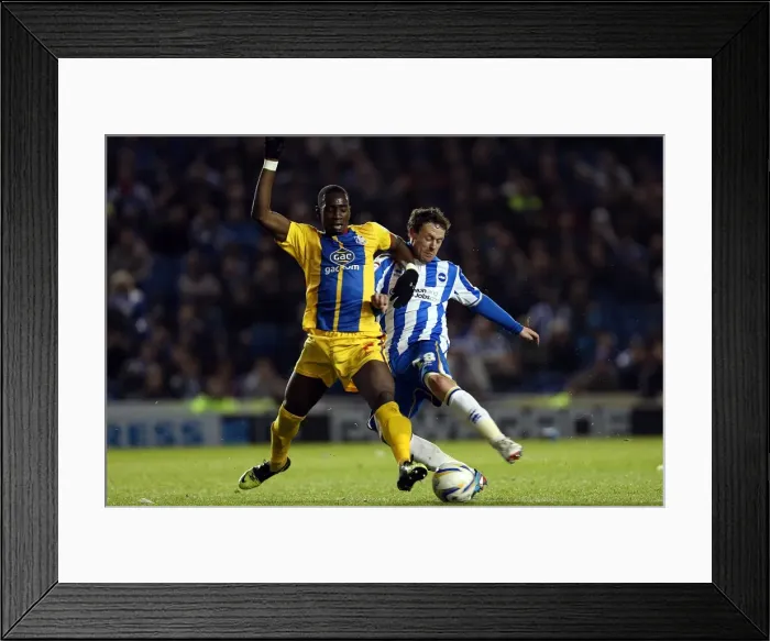 Framed Print : Intense Rivalry: Wayne Bridge vs. Yannick Bolasie Clash in Brighton & Hove Albion vs. Crystal Palace Championship Play-Off Semi-Final (May 13, 2013) Framed Print : Intense Rivalry: Wayne Bridge vs. Yannick Bolasie Clash in Brighton & Hove Albion vs. Crystal Palace Championship Play-Off Semi-Final (May 13, 2013)