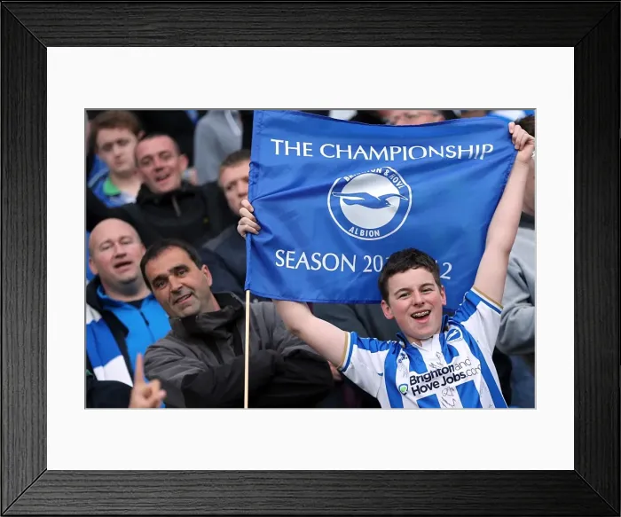 Framed Print : Brighton & Hove Albion FC: Electric Atmosphere at The Amex (2012-2013) Framed Print : Brighton & Hove Albion FC: Electric Atmosphere at The Amex (2012-2013)