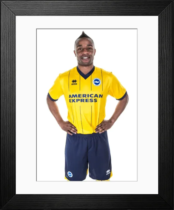 Framed Print : Brighton & Hove Albion FC: Kazenga LuaLua in Action Framed Print : Brighton & Hove Albion FC: Kazenga LuaLua in Action