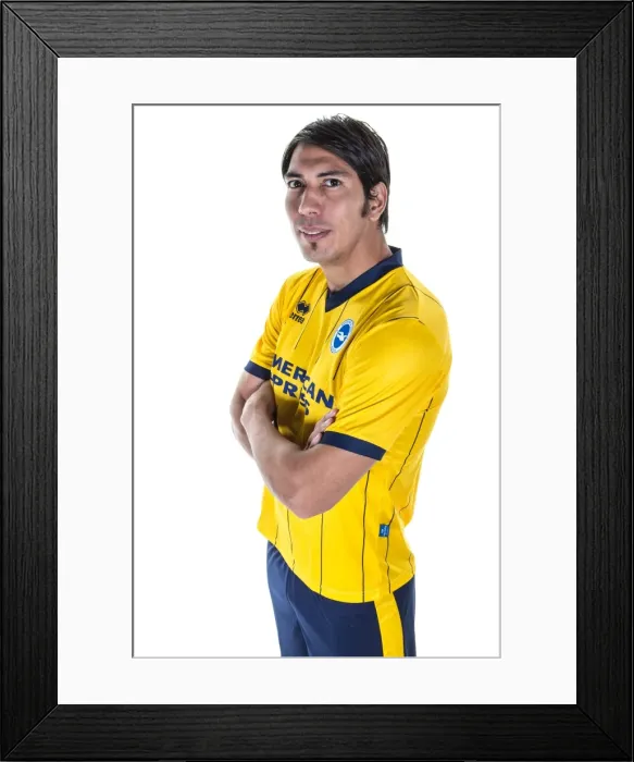 Framed Print : Leonardo Ulloa: Brighton & Hove Albion's Star Forward Framed Print : Leonardo Ulloa: Brighton & Hove Albion's Star Forward