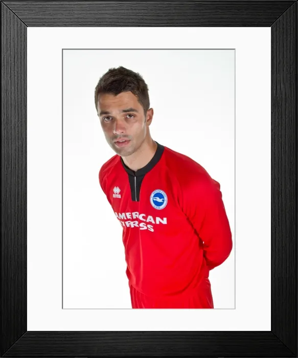 Framed Print : Intense Moment: Peter Brezovan of Brighton & Hove Albion FC in Action Framed Print : Intense Moment: Peter Brezovan of Brighton & Hove Albion FC in Action
