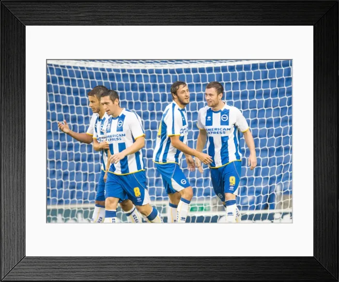 Framed Print : Ashley Barnes Scores First Goal: Brighton & Hove Albion 1-0 Villarreal (July 27, 2013) Framed Print : Ashley Barnes Scores First Goal: Brighton & Hove Albion 1-0 Villarreal (July 27, 2013)