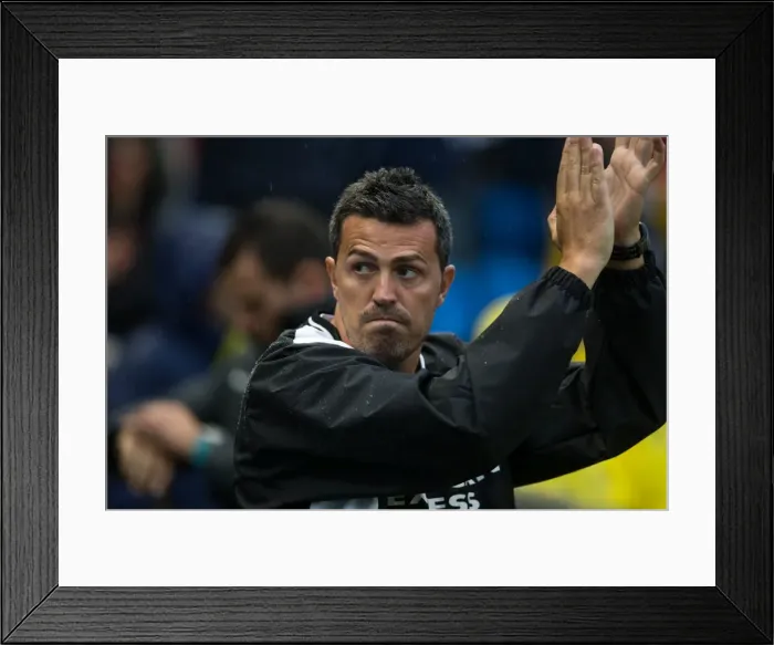 Framed Print : Oscar Garcia Cheers on Brighton & Hove Albion against Villarreal at Amex Stadium (July 27, 2013) Framed Print : Oscar Garcia Cheers on Brighton & Hove Albion against Villarreal at Amex Stadium (July 27, 2013)
