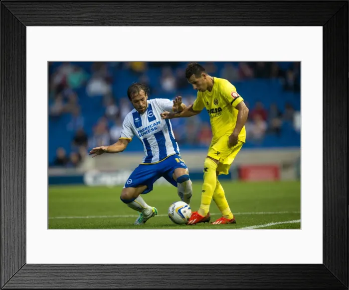 Framed Print : Brighton & Hove Albion vs Villarreal: Pre-Season Clash (July 27, 2013)
