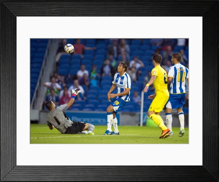 Framed Print : Brighton & Hove Albion vs Villarreal: 2013-14 Pre-Season Clash Framed Print : Brighton & Hove Albion vs Villarreal: 2013-14 Pre-Season Clash