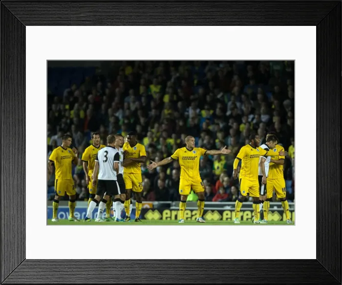 Framed Print : Brighton & Hove Albion vs Norwich City: 2013 Pre-Season Clash - Kickoff to the 2013-14 Campaign Framed Print : Brighton & Hove Albion vs Norwich City: 2013 Pre-Season Clash - Kickoff to the 2013-14 Campaign