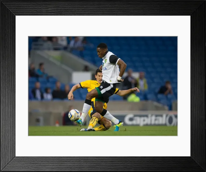 Framed Print : Brighton & Hove Albion vs Norwich City: Kickstarting the 2013-14 Season - Pre-Season Clash Framed Print : Brighton & Hove Albion vs Norwich City: Kickstarting the 2013-14 Season - Pre-Season Clash