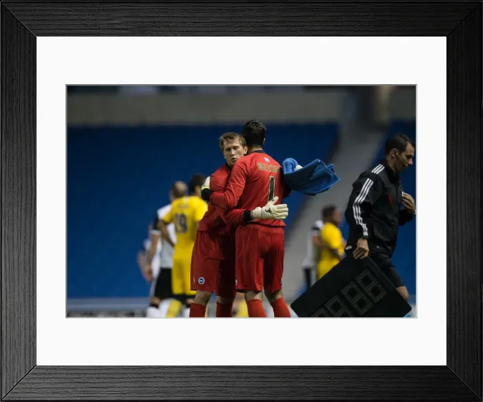 Framed Print : Brighton & Hove Albion vs Norwich City: 2013-14 Pre-Season Clash Framed Print : Brighton & Hove Albion vs Norwich City: 2013-14 Pre-Season Clash