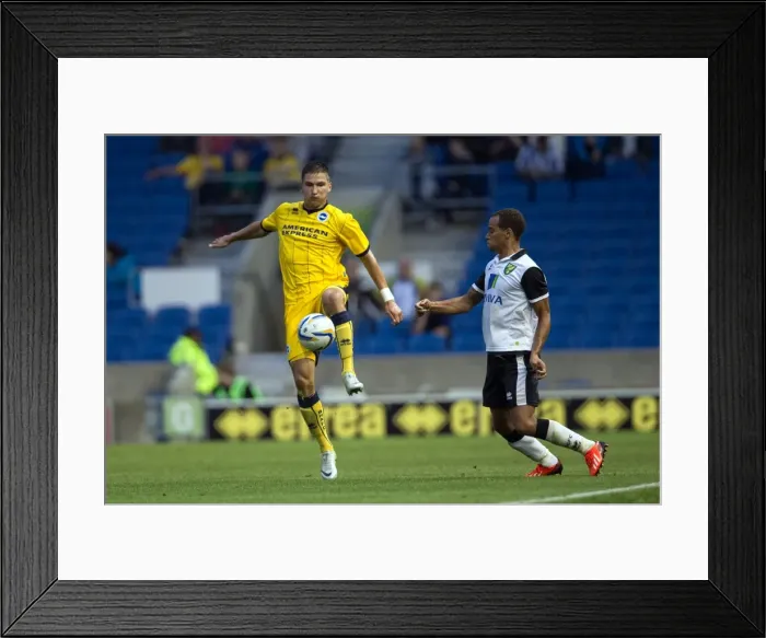 Framed Print : Brighton & Hove Albion vs. Norwich City: Kickoff to the 2013-14 Season - Pre-Season Clash Framed Print : Brighton & Hove Albion vs. Norwich City: Kickoff to the 2013-14 Season - Pre-Season Clash