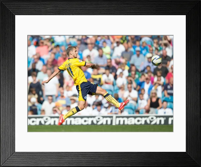 Framed Print : Brighton & Hove Albion vs. Leeds United - 2013-14 Away Game Framed Print : Brighton & Hove Albion vs. Leeds United - 2013-14 Away Game