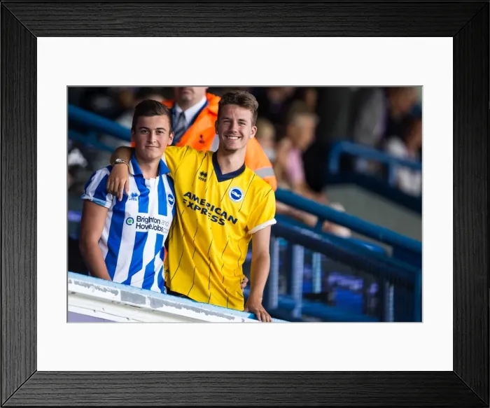 Framed Print : Brighton & Hove Albion vs. Leeds United: 2013-14 Away Game Framed Print : Brighton & Hove Albion vs. Leeds United: 2013-14 Away Game