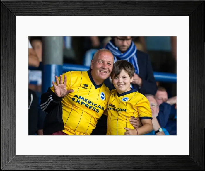 Framed Print : Brighton & Hove Albion vs. Leeds United: 2013-14 Away Game Framed Print : Brighton & Hove Albion vs. Leeds United: 2013-14 Away Game
