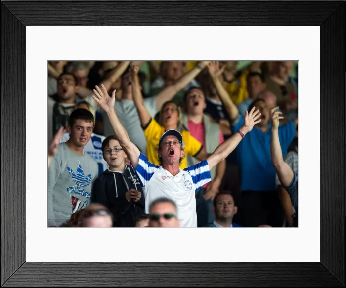 Framed Print : Brighton & Hove Albion vs. Leeds United: 2013-14 Season Away Game (03-08-2013)
