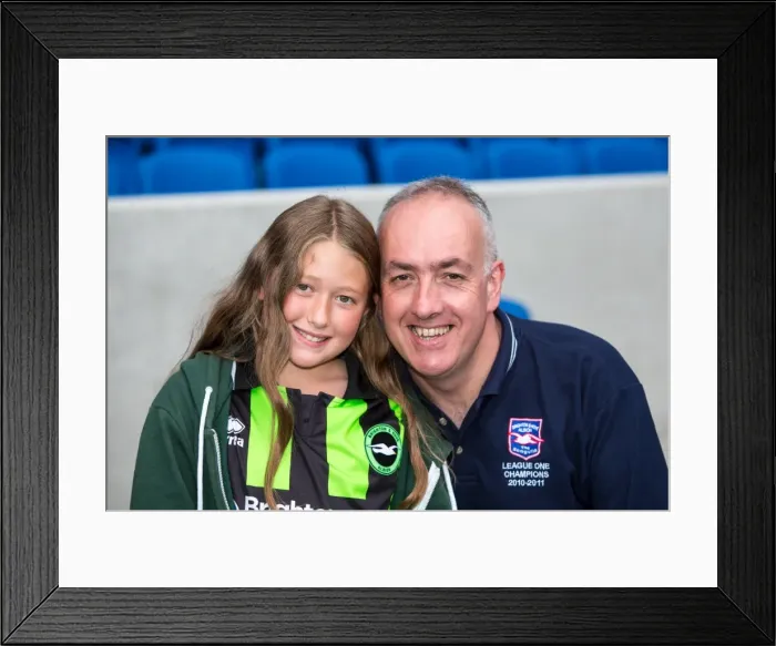 Framed Print : Electric Atmosphere: Brighton & Hove Albion FC Fans in Action at Amex Stadium (Newport County AFC, 2013-14) Framed Print : Electric Atmosphere: Brighton & Hove Albion FC Fans in Action at Amex Stadium (Newport County AFC, 2013-14)