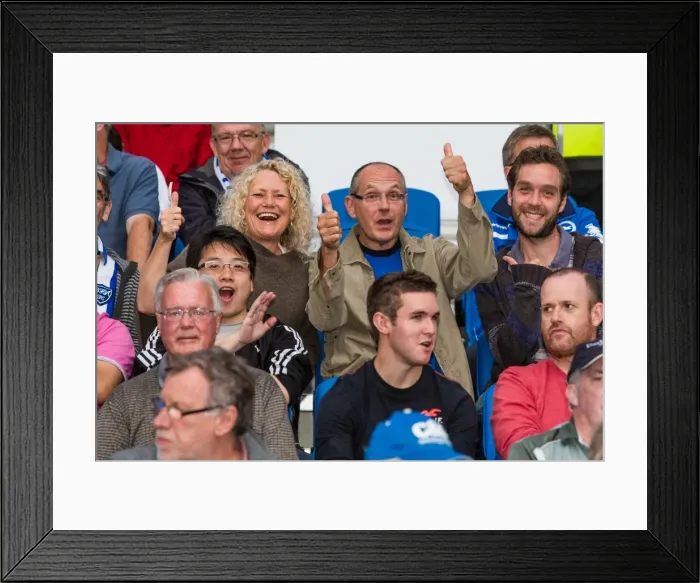 Framed Print : Brighton & Hove Albion vs Newport County AFC: Home Game - August 2013 Framed Print : Brighton & Hove Albion vs Newport County AFC: Home Game - August 2013