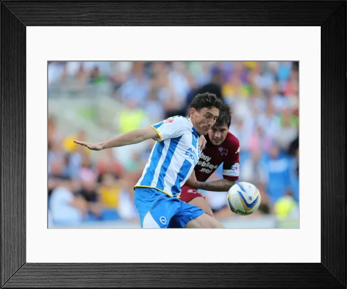 Framed Print : Brighton & Hove Albion vs. Derby County: Historic 10-08-2013 Home Game (2013-14 Season) Framed Print : Brighton & Hove Albion vs. Derby County: Historic 10-08-2013 Home Game (2013-14 Season)