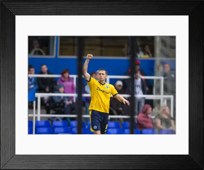 Framed Print : Brighton & Hove Albion vs. Birmingham City - 2013-14 Away Game Framed Print : Brighton & Hove Albion vs. Birmingham City - 2013-14 Away Game