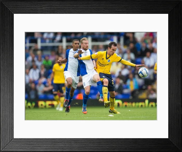 Framed Print : Brighton & Hove Albion vs. Birmingham City: 2013-14 Away Game Framed Print : Brighton & Hove Albion vs. Birmingham City: 2013-14 Away Game