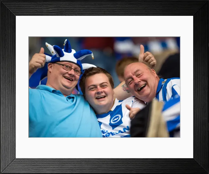 Framed Print : Brighton & Hove Albion Away Day Crowd: Birmingham City (2013-14) Framed Print : Brighton & Hove Albion Away Day Crowd: Birmingham City (2013-14)