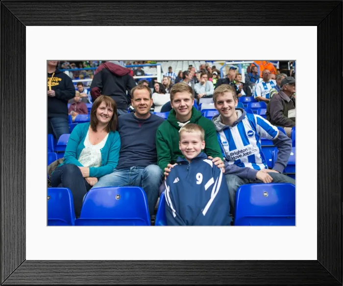 Framed Print : Brighton & Hove Albion vs. Birmingham City: Away Game (2013-14 Season) Framed Print : Brighton & Hove Albion vs. Birmingham City: Away Game (2013-14 Season)
