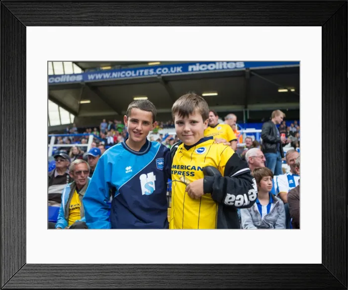 Framed Print : Brighton & Hove Albion vs. Birmingham City: Away Game (2013-14 Season)