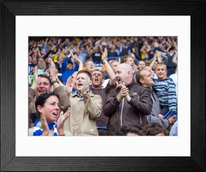 Framed Print : Brighton & Hove Albion vs. Birmingham City: Away Game (2013-14 Season)