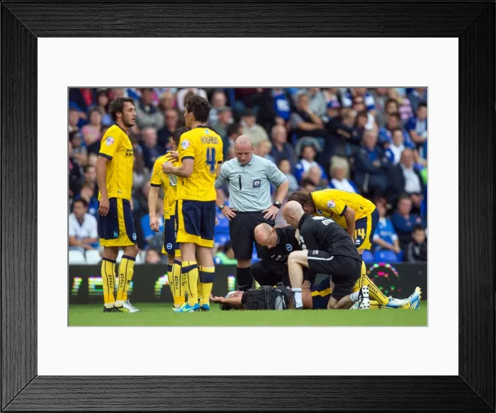 Framed Print : Brighton & Hove Albion vs. Birmingham City: Away Game (2013-14 Season)