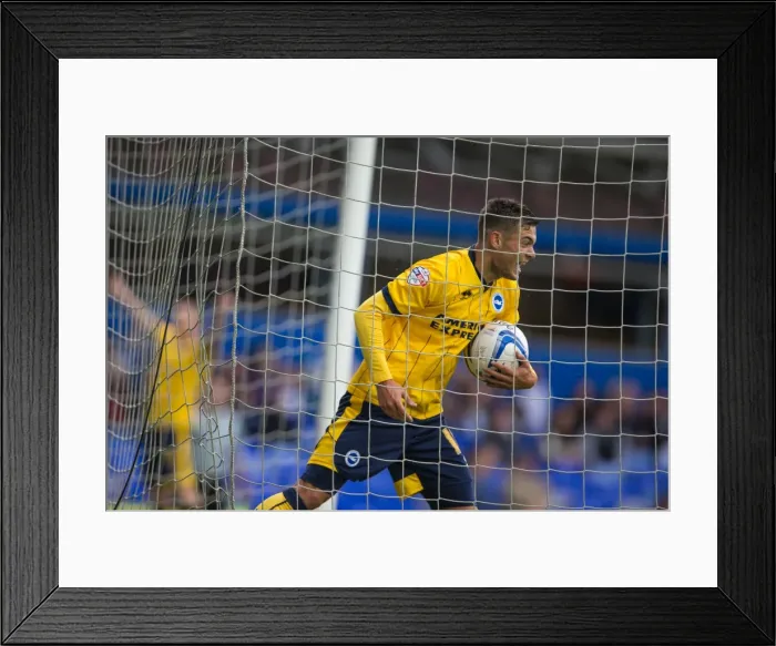 Framed Print : Brighton & Hove Albion vs. Birmingham City: Away Game (August 17, 2013)