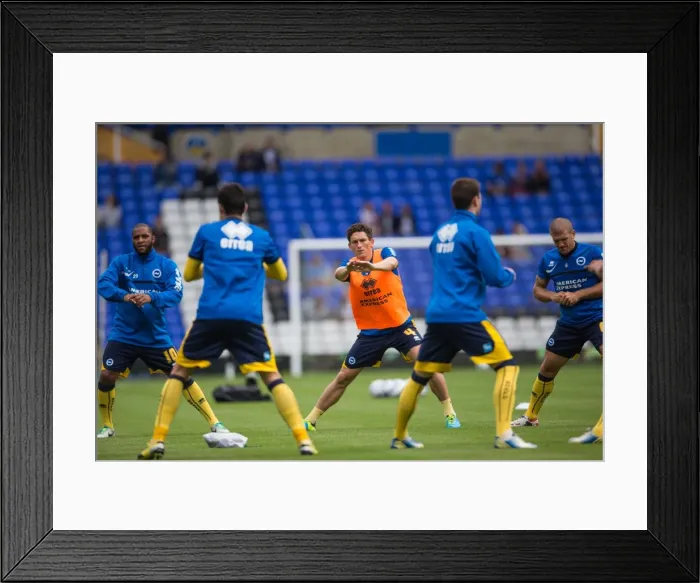 Framed Print : Brighton & Hove Albion vs. Birmingham City: Away Game (2013-14 Season)
