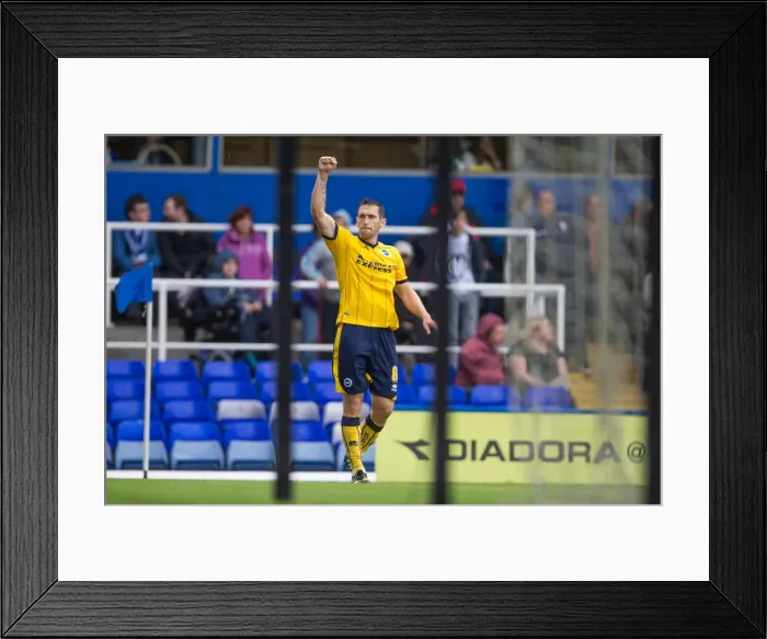 Framed Print : Brighton & Hove Albion's Andrew Crofts Scores the Winning Goal against Birmingham City in Sky Bet Championship (17th August 2013) Framed Print : Brighton & Hove Albion's Andrew Crofts Scores the Winning Goal against Birmingham City in Sky Bet Championship (17th August 2013)