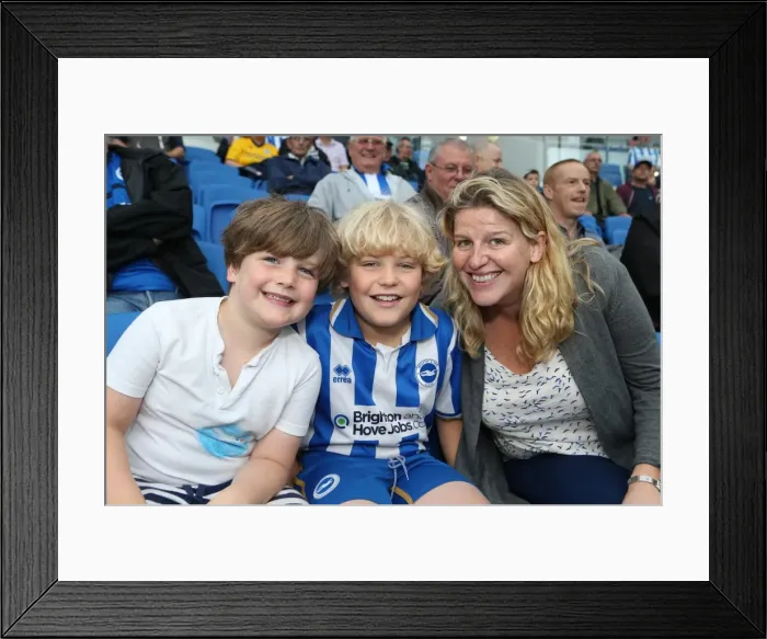 Framed Print : Brighton & Hove Albion vs. Burnley (2013-14): Home Game - August 24 Framed Print : Brighton & Hove Albion vs. Burnley (2013-14): Home Game - August 24