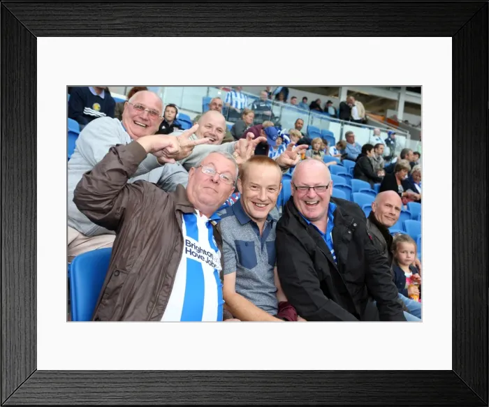 Framed Print : Brighton & Hove Albion vs. Burnley: Home Game - August 24, 2013 Framed Print : Brighton & Hove Albion vs. Burnley: Home Game - August 24, 2013