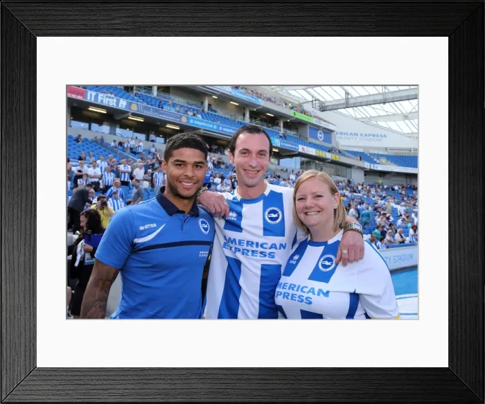 Framed Print : Brighton and Hove Albion FC: Electric Atmosphere at the Amex Stadium - 2013-14 Season (Millwall Game)