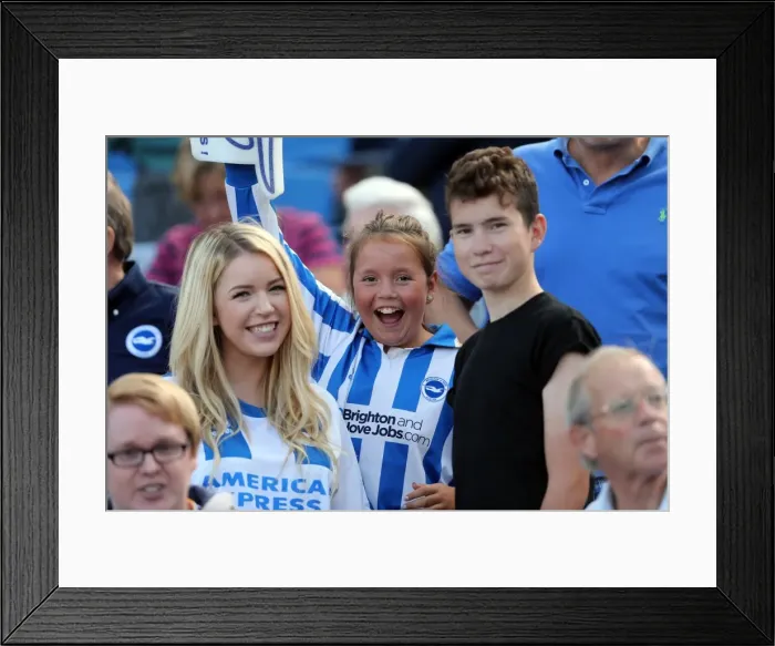 Framed Print : Brighton & Hove Albion vs. Millwall: Home Game - August 31, 2013 Framed Print : Brighton & Hove Albion vs. Millwall: Home Game - August 31, 2013