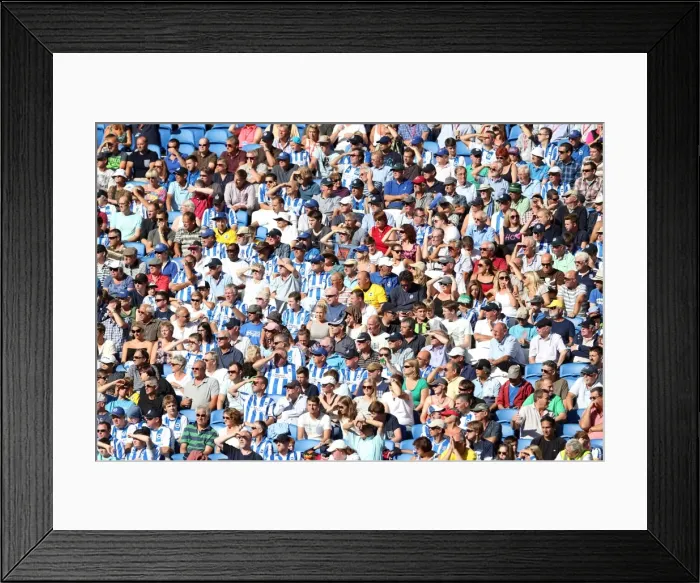 Framed Print : Brighton & Hove Albion vs. Millwall: 2013-14 Home Game Framed Print : Brighton & Hove Albion vs. Millwall: 2013-14 Home Game