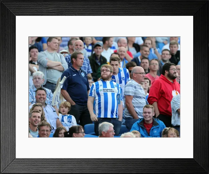 Framed Print : Brighton & Hove Albion vs. Millwall: Home Game - August 31, 2013 Framed Print : Brighton & Hove Albion vs. Millwall: Home Game - August 31, 2013