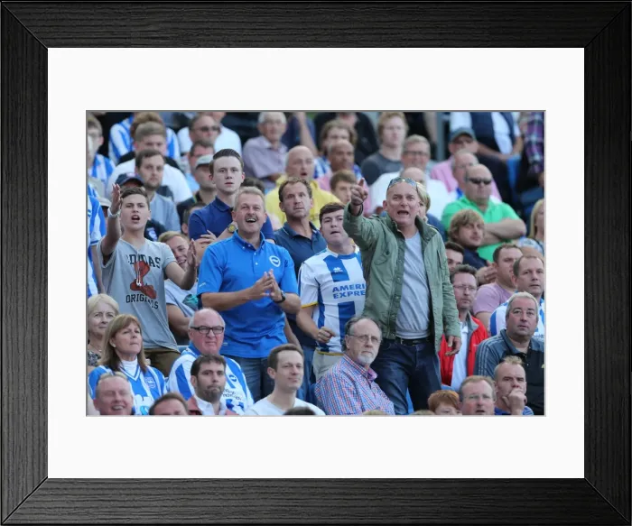 Framed Print : Brighton & Hove Albion vs. Millwall: 2013-14 Home Game Framed Print : Brighton & Hove Albion vs. Millwall: 2013-14 Home Game