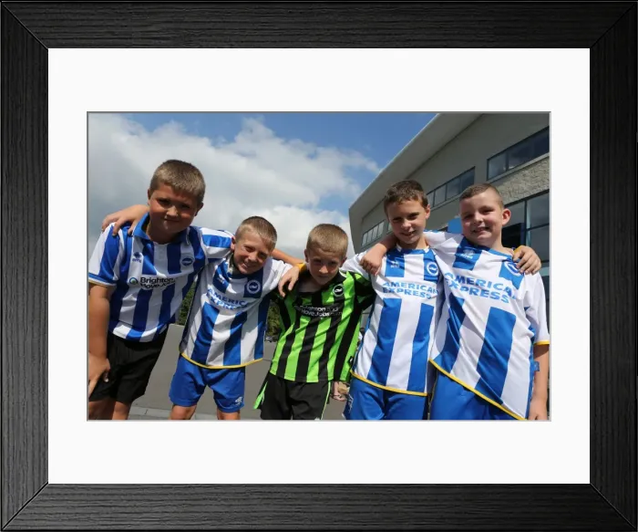 Framed Print : Brighton & Hove Albion FC: September 2013 Club Shop Signing Event - Fan Interaction Framed Print : Brighton & Hove Albion FC: September 2013 Club Shop Signing Event - Fan Interaction