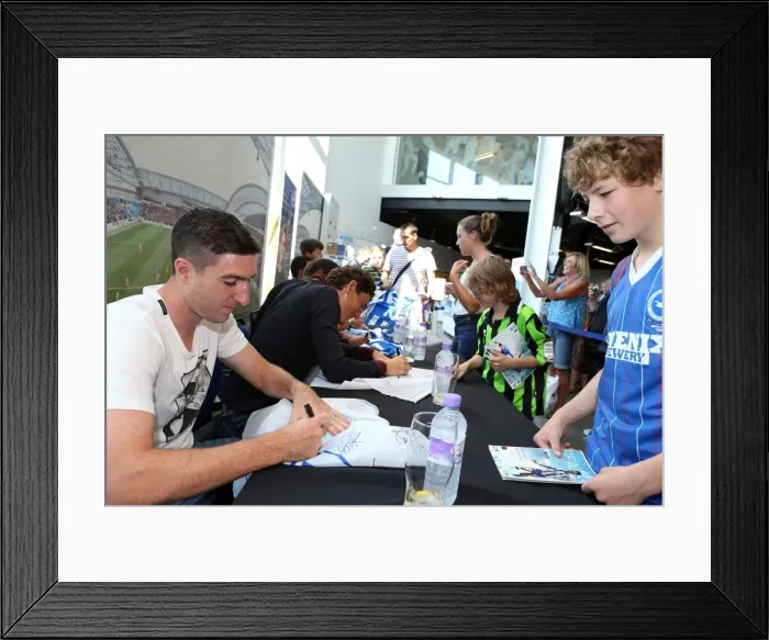 Framed Print : Unforgettable Fan Interaction: Brighton & Hove Albion FC Club Shop Signing Event, September 2013 Framed Print : Unforgettable Fan Interaction: Brighton & Hove Albion FC Club Shop Signing Event, September 2013
