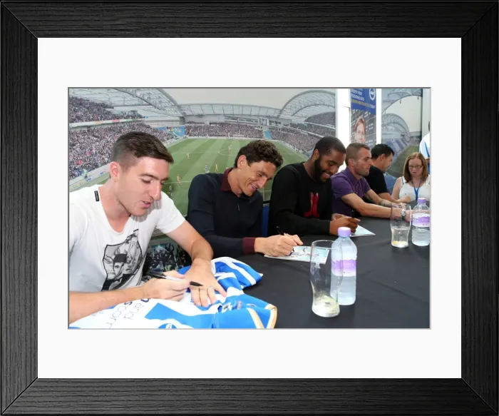 Framed Print : Unforgettable Fan Interactions: Brighton & Hove Albion FC Club Shop Signing Event, September 2013 Framed Print : Unforgettable Fan Interactions: Brighton & Hove Albion FC Club Shop Signing Event, September 2013