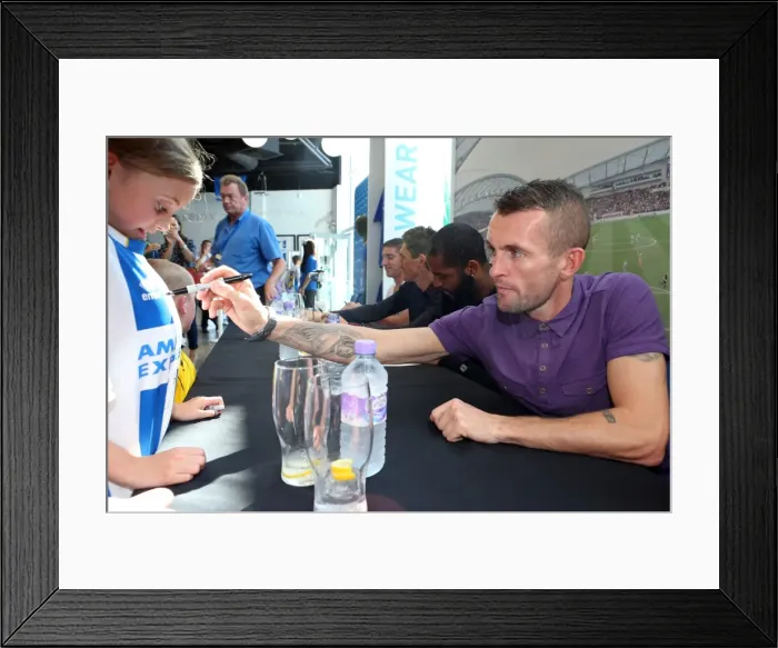 Framed Print : Brighton & Hove Albion FC: Unforgettable Fan Interaction - September 2013 Club Shop Signing Event Framed Print : Brighton & Hove Albion FC: Unforgettable Fan Interaction - September 2013 Club Shop Signing Event