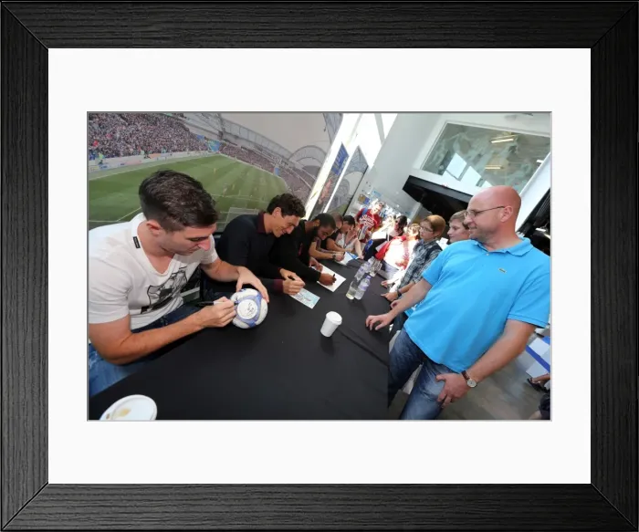 Framed Print : Unforgettable Fan Interaction: Brighton & Hove Albion FC Club Shop Signing Event, September 2013 Framed Print : Unforgettable Fan Interaction: Brighton & Hove Albion FC Club Shop Signing Event, September 2013