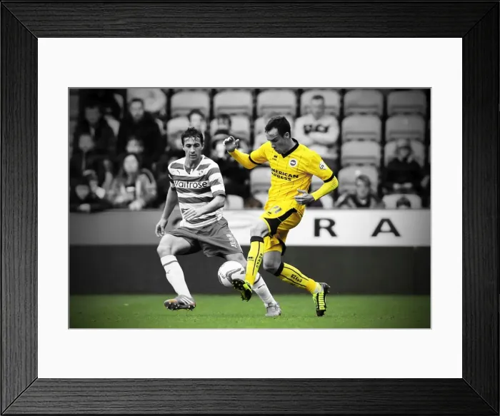 Framed Print : Brighton & Hove Albion vs. Reading (Away) - 15-09-2013: 2013-14 Season - Reading Away Game Framed Print : Brighton & Hove Albion vs. Reading (Away) - 15-09-2013: 2013-14 Season - Reading Away Game