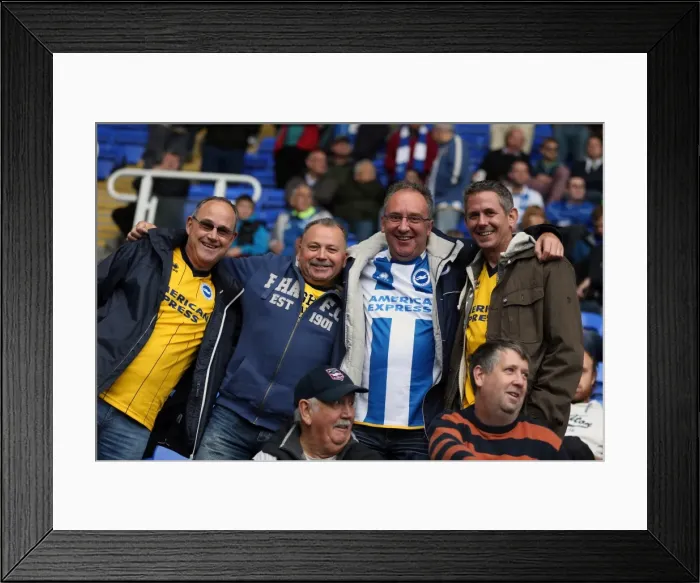 Framed Print : Brighton and Hove Albion Away Days 2013-14: Reading (September 15, 2013) - Fan Crowd Shots Framed Print : Brighton and Hove Albion Away Days 2013-14: Reading (September 15, 2013) - Fan Crowd Shots